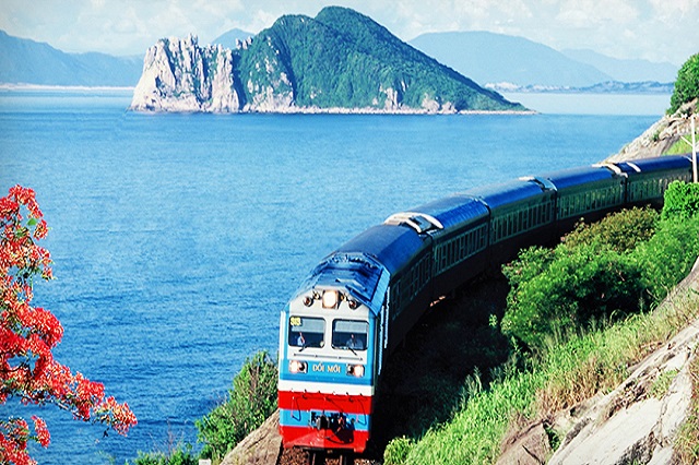 Tàu hỏa là phương tiện được nhiều du khách sử dụng