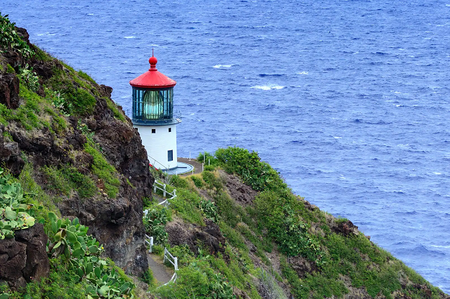 Makapu’u Point Lighthouse Trail dẫn đến ngọn hải đăng Makapu‘u với tầm nhìn tuyệt vời ra biển